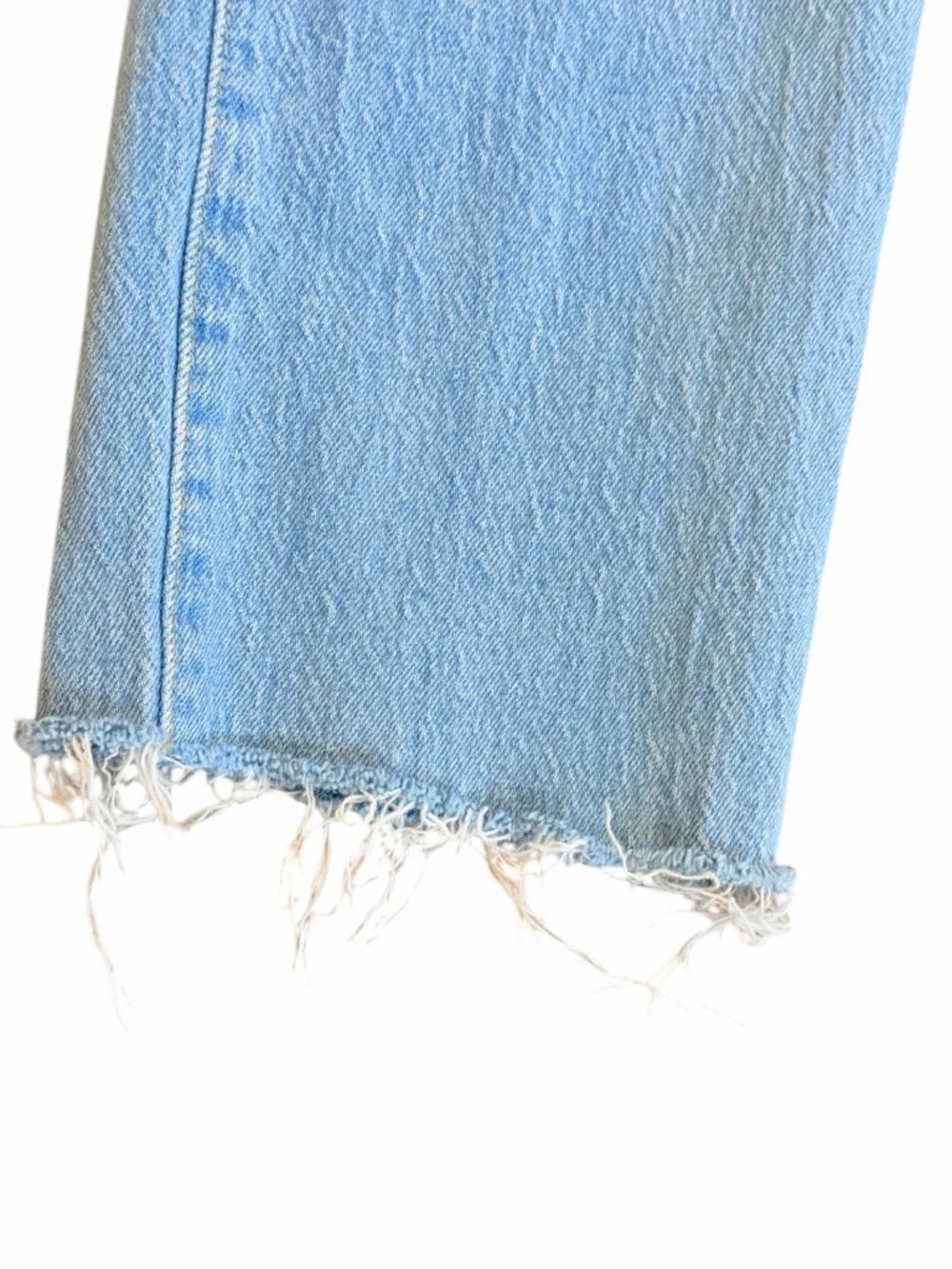 501 Levi's Light Blue High-Rise Straight Jeans Sz W25 - Picture 8 of 15
